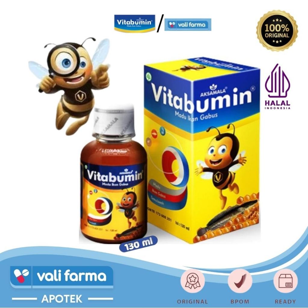 

VITABUMIN - Madu Albumin ikan gabus | Suplamen penambah napsu makan anak
