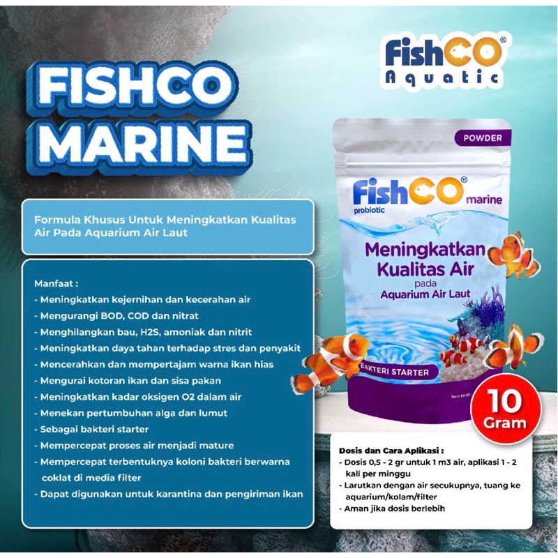 FISHCO BAKTERI STARTER AIR LAUT