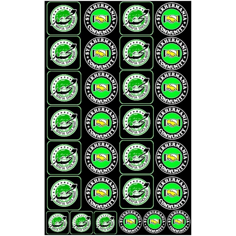 

Stiker Mafia Sholawat Bahan Cromo(mudah sobek)