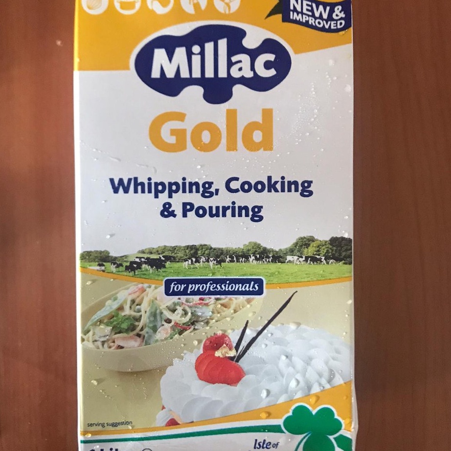 

[KODE PRODUK ZVN7D9760] Millac Gold Whip Whipping Cream 1Liter - Gosend / Grab Only!!!