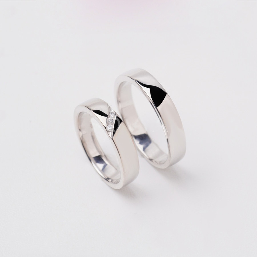 Sepasang Cincin Tunangan/Nikah Perak