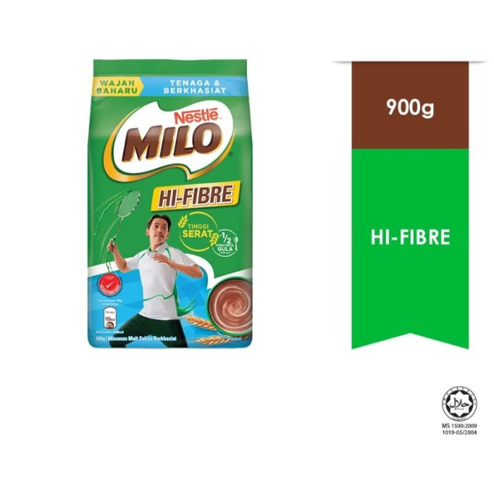 

Nestle Milo Hi-Fibre 900 Gr Original Import Malaysia Tinggi Serat