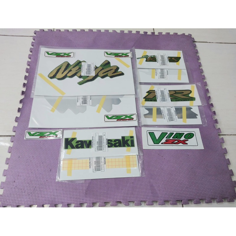 Stiker Striping Decal Ninja RR 150 OLD Ninja RR CBU Hijau Original Kawasaki