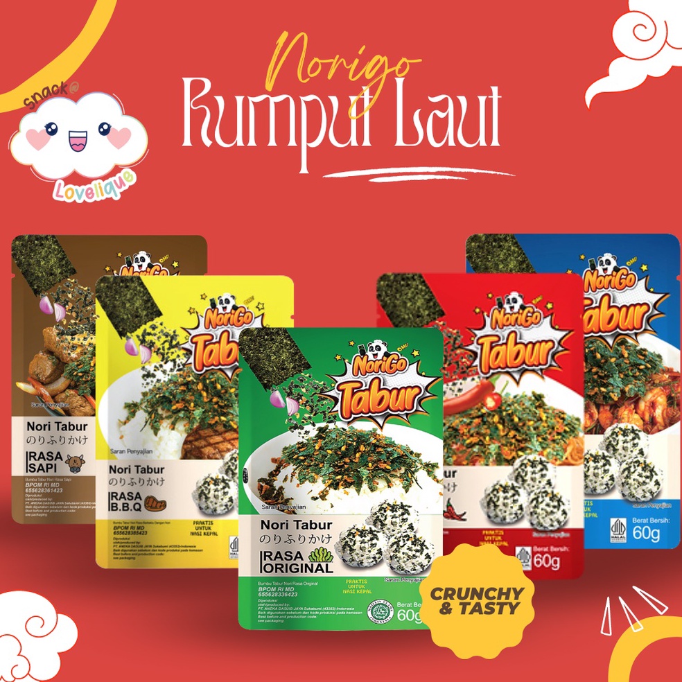 

Sup3r Sale NoriGo Tabur Rumput Laut Panggang - Nori Sprinkles - All Variant (Original / Spicy / Beef / Seafood / BBQ) Big Discount