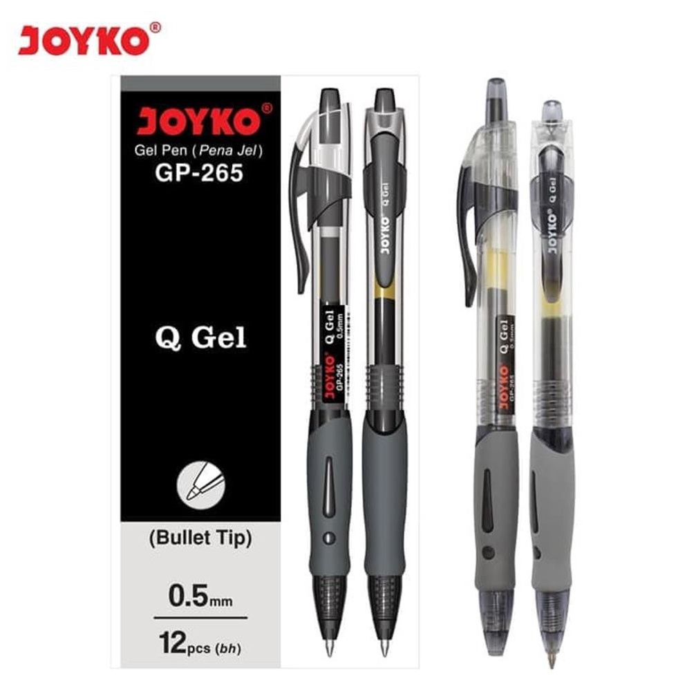 

Bay4r Di T3mpat Pulpen Joyko Gel Cetek Q Gel GP-265 (1pak -12pcs) Grosir lagi