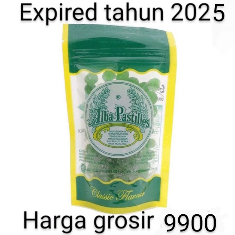 

[☊B54\] Permen Alba pastilles Permen Alba pastiles Permen mint permen minyak kayu putih Stock Ada