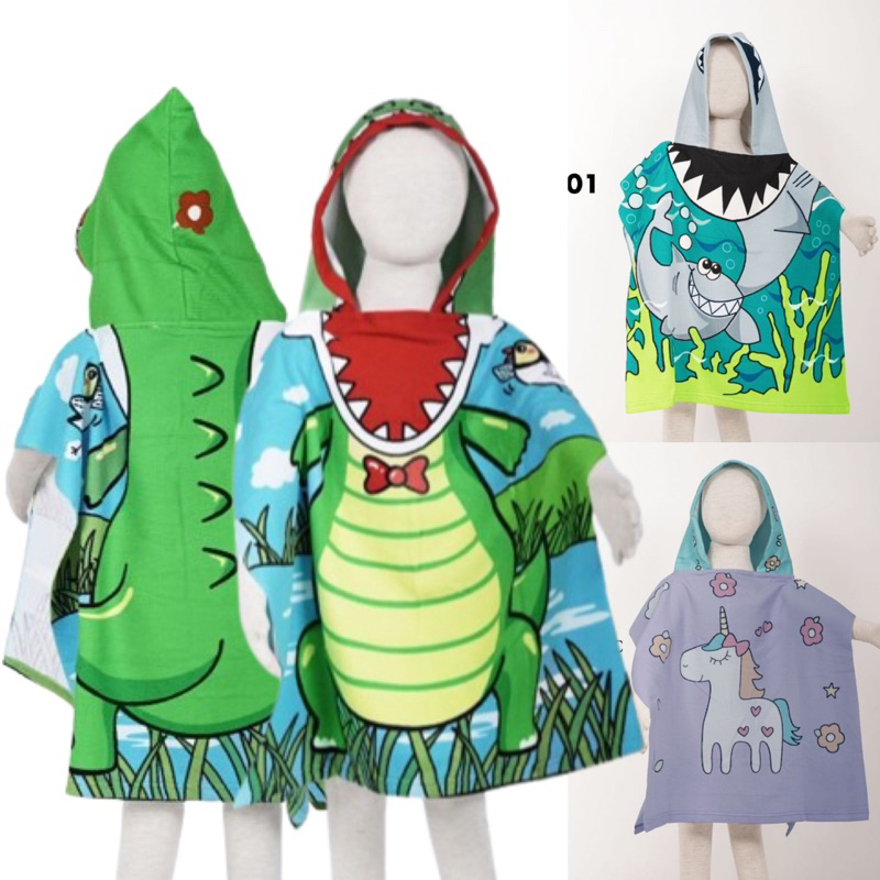 HANDUK RENANG ANAK KARAKTER - HANDUK PONCO ANAK - HANDUK ANAK COWOK/CEWEK - HANDUK ANAK KARAKTER