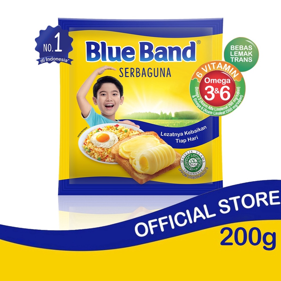 

M0del B4ru Blue Band Serbaguna Margarin Masak 200 gr [296]