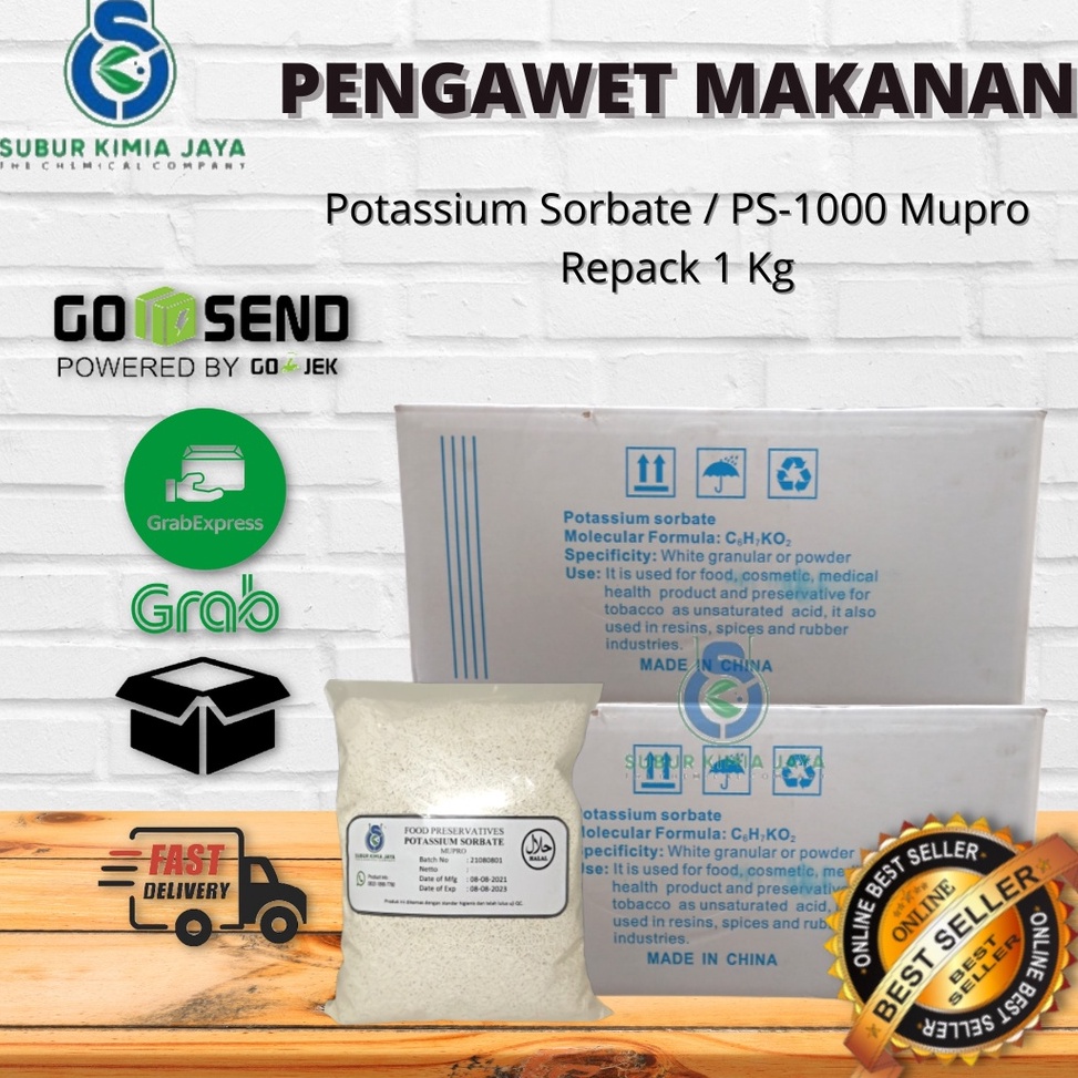 

[Produk Q974] Potassium Sorbate / Pengawet Makanan / Pengawet Minuman / Kalium Sorbate 1 Kg 8sfu9