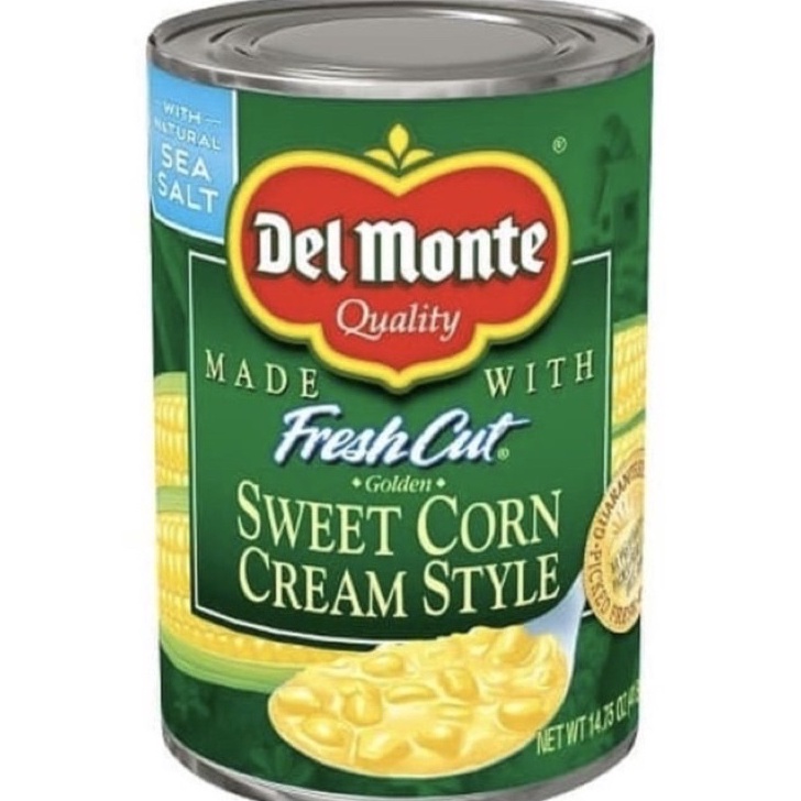 

[KODE RZMKH] DEL MONTE CREAM STYLE CORN 425gr / jagung cream kaleng