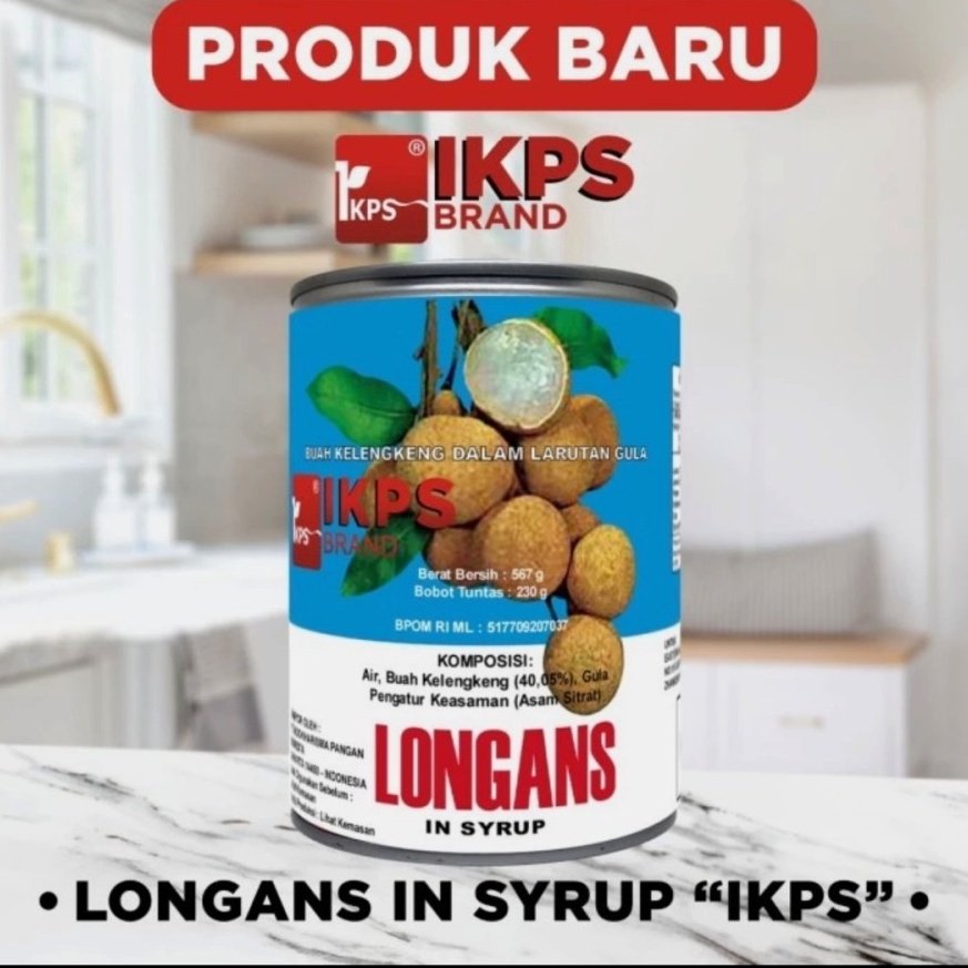 

Terk!!ni Longan Kaleng IKPS 567 gram / Longans in syrup / Lengkeng Impor [154]