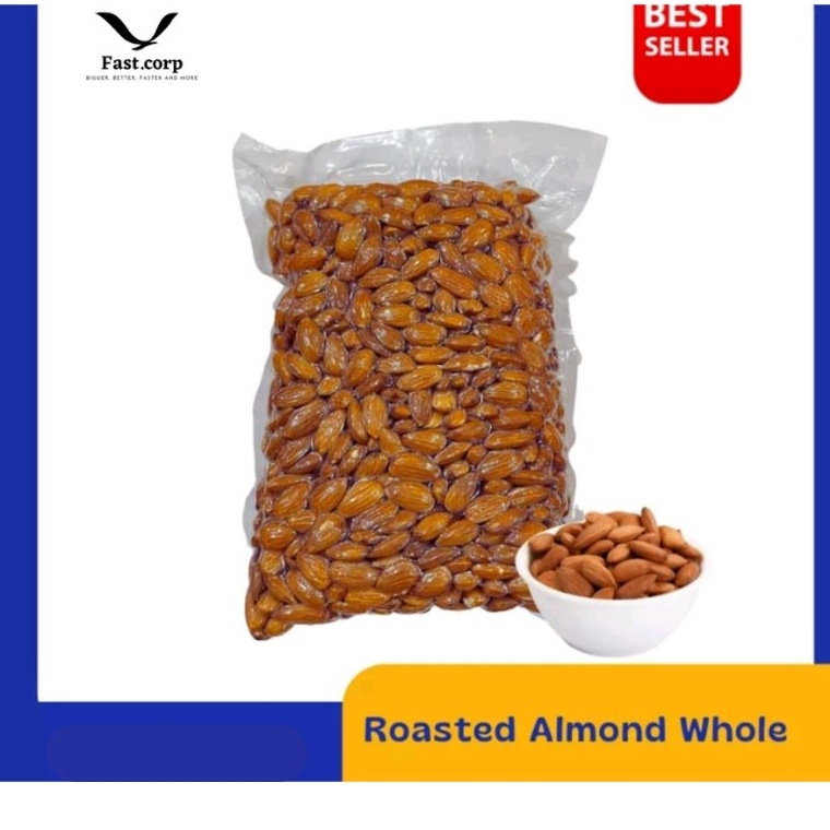 

Diju4l Roasted Almond Kacang Almond Panggang Grade Super Fast On