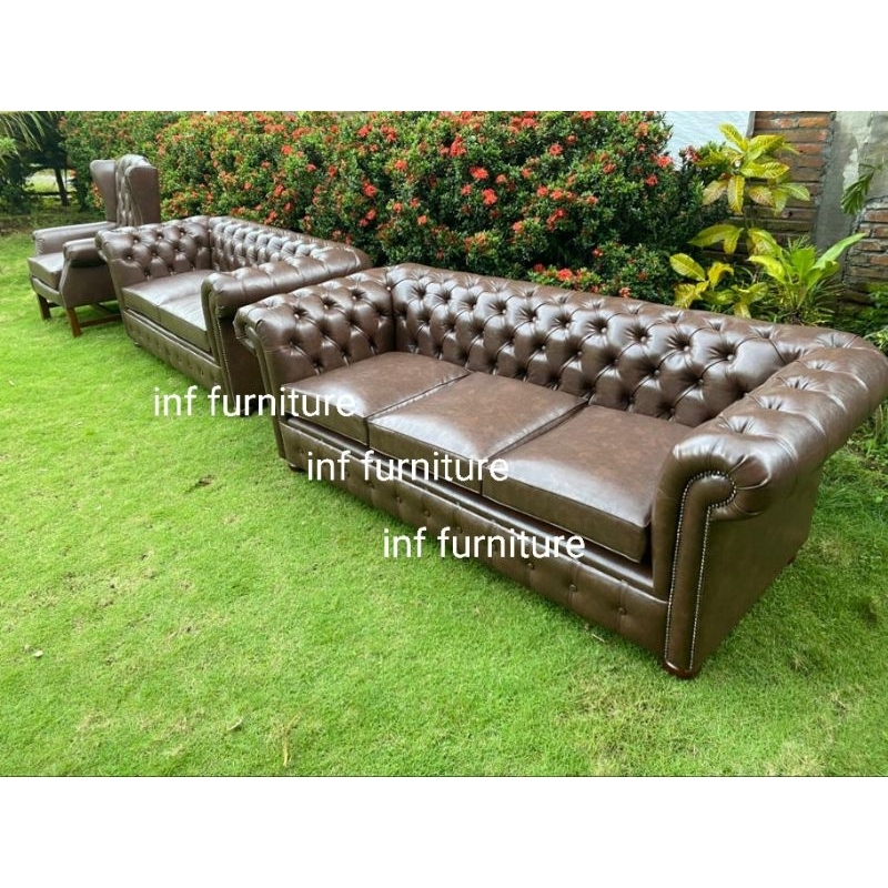 sofa chesterfield 3 duduk sofa tamu set sofa tamu mewah chesterfield wing chair sofa single