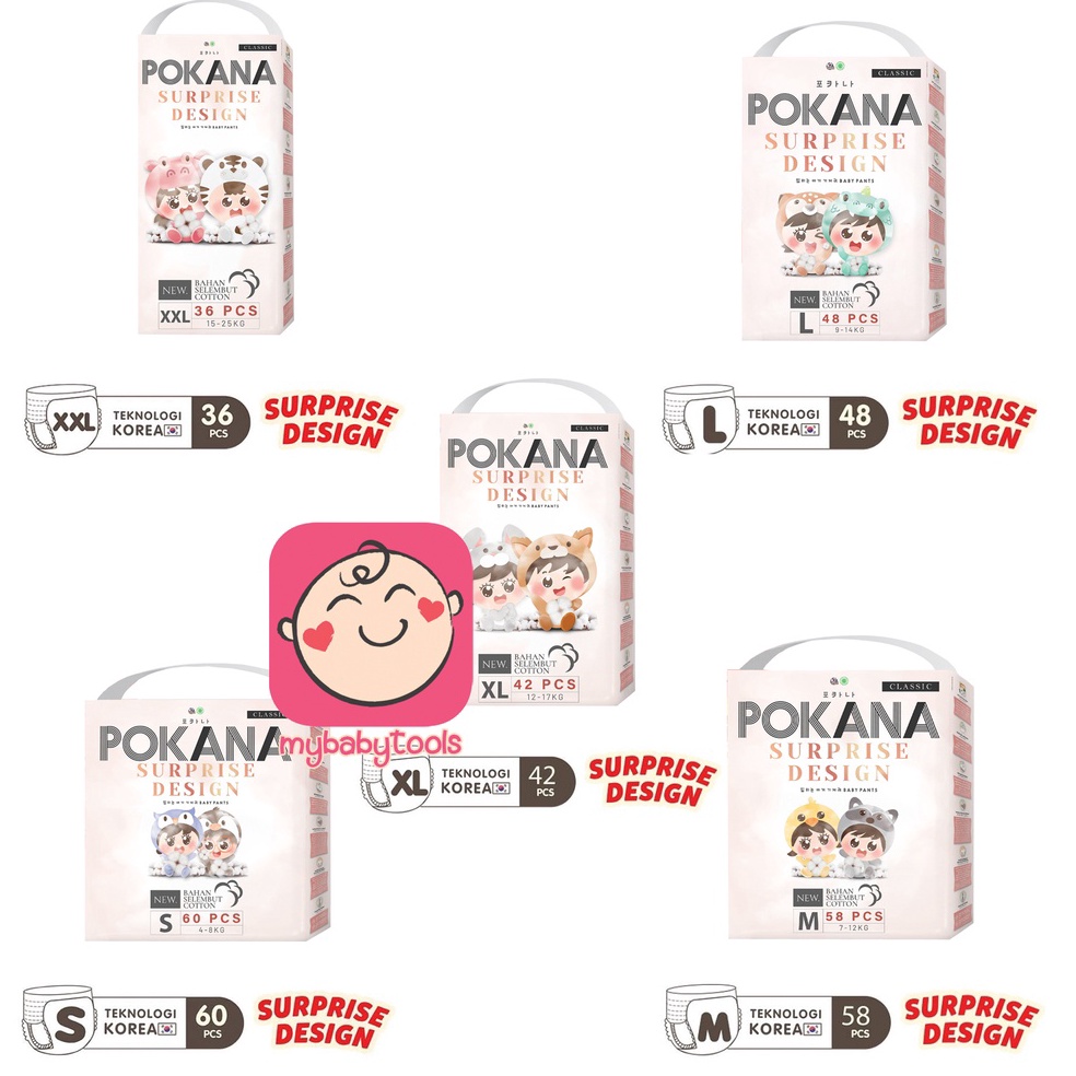 [Produk TF52] POKANA PANTS MEGA PACK POPOK CELANA S60 M58 L48 XL42 XXL36 / S 60 M 58 L 48 XL 42 XXL 