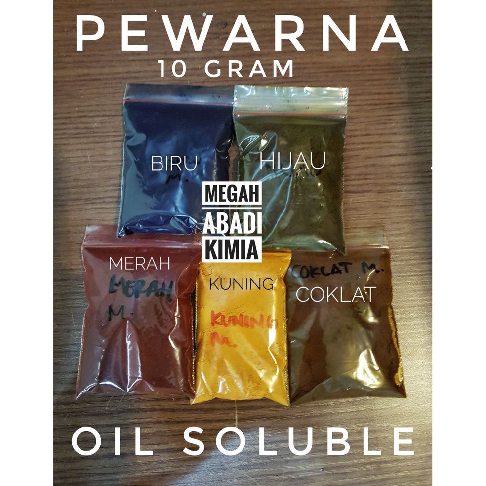 

[Produk HJ95] Pewarna minyak oil Soluble 10 Gram 90