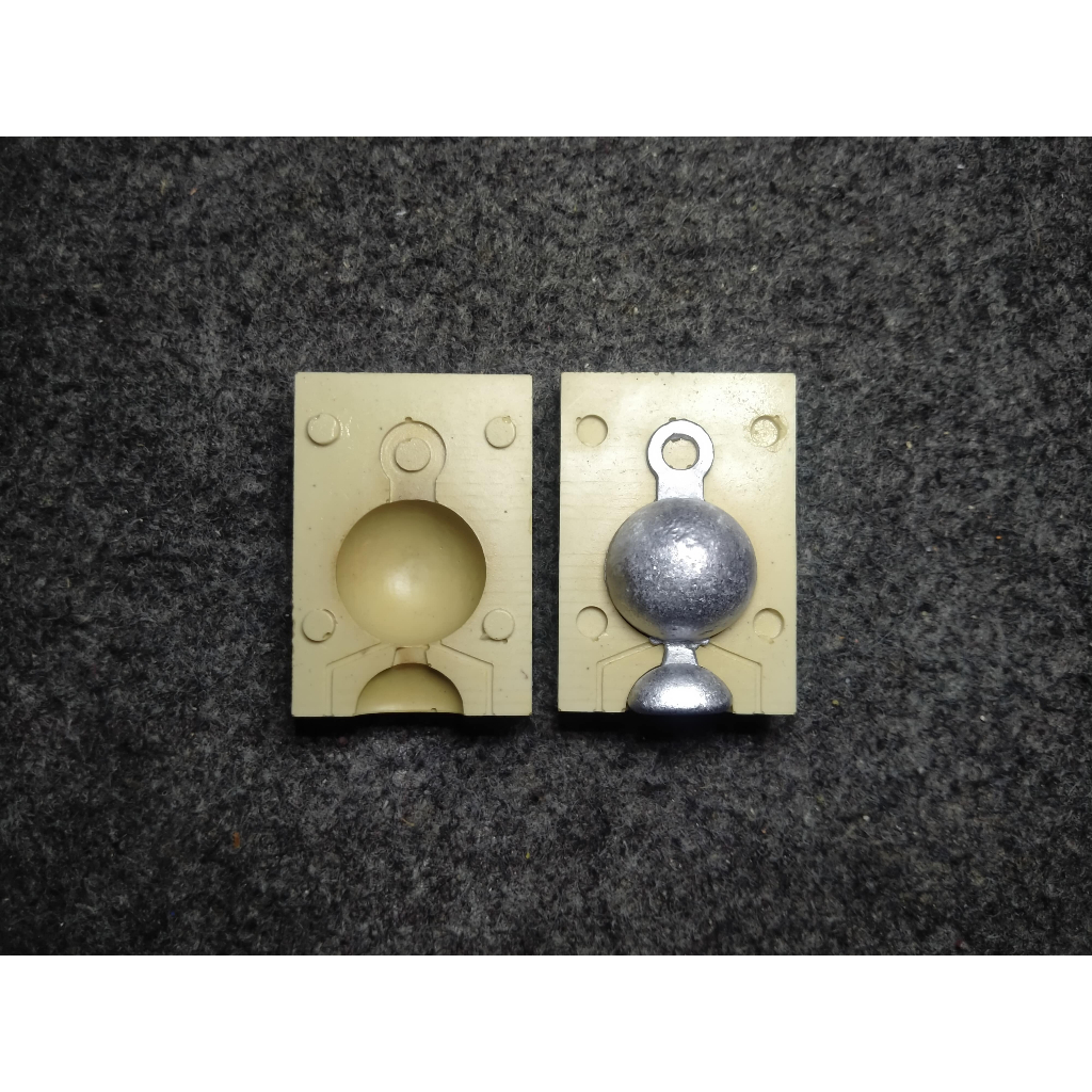 Cetakan Bandul Timah Pemberat Pancing Model Anting 75gr Lead Sinker