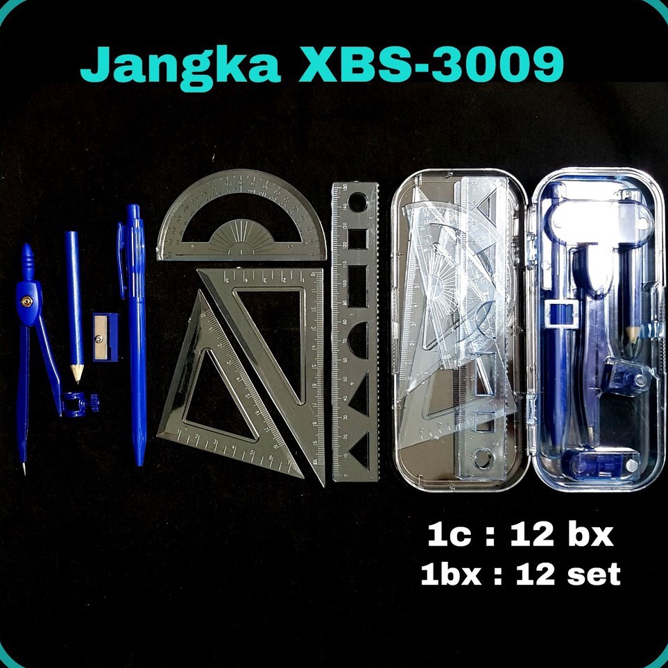 

[KODE PRODUK QSAEI3956] SOS Jangka XBS-3009 Set 8 / Jangka Sekolah / Math Set