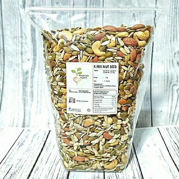 

[KODE PRODUK SZYAA5264] MIX NUT SEED 500gr - Almond, Cashew, Pumpkin Seed, Sunflower Seed - Roasted