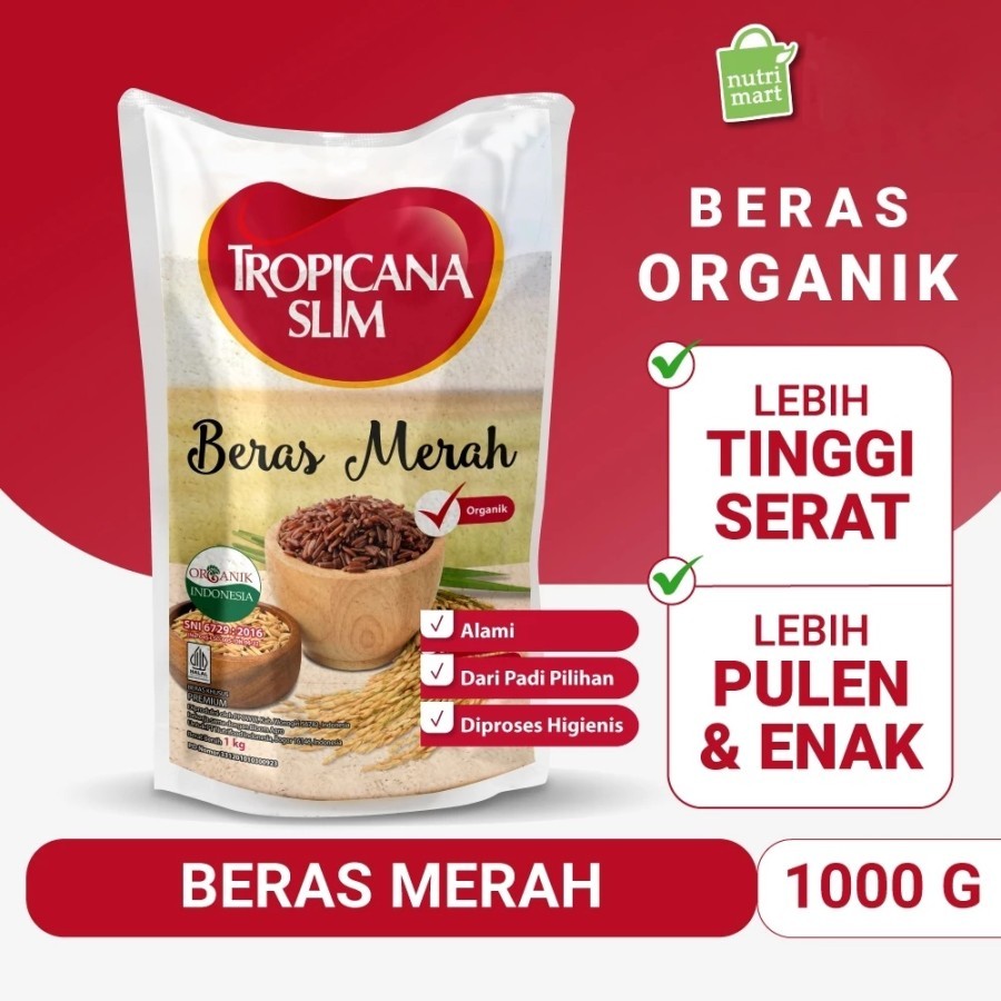 

TROPICANA SLIM Beras Merah Organik Pulen 1 kg