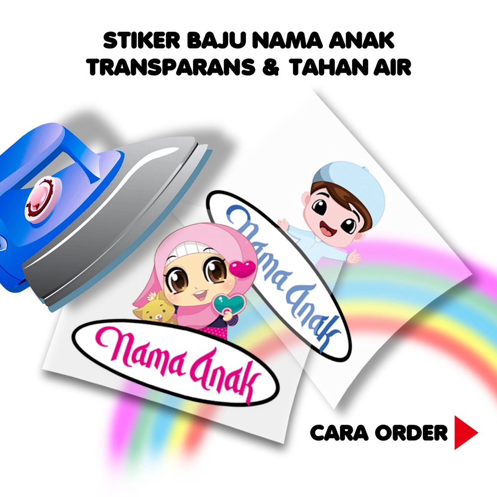 

Motif Terkini.. Stiker Baju / Stiker Setrika Nama Anak / Cepat Murah Grosir R0A