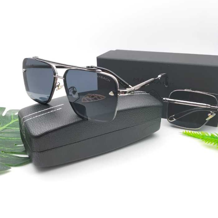Sunglasses Kacamata Hitam Pria Marcedez Benz Maybach 72273 Square Anti Uv Fullset Mewah Elegan