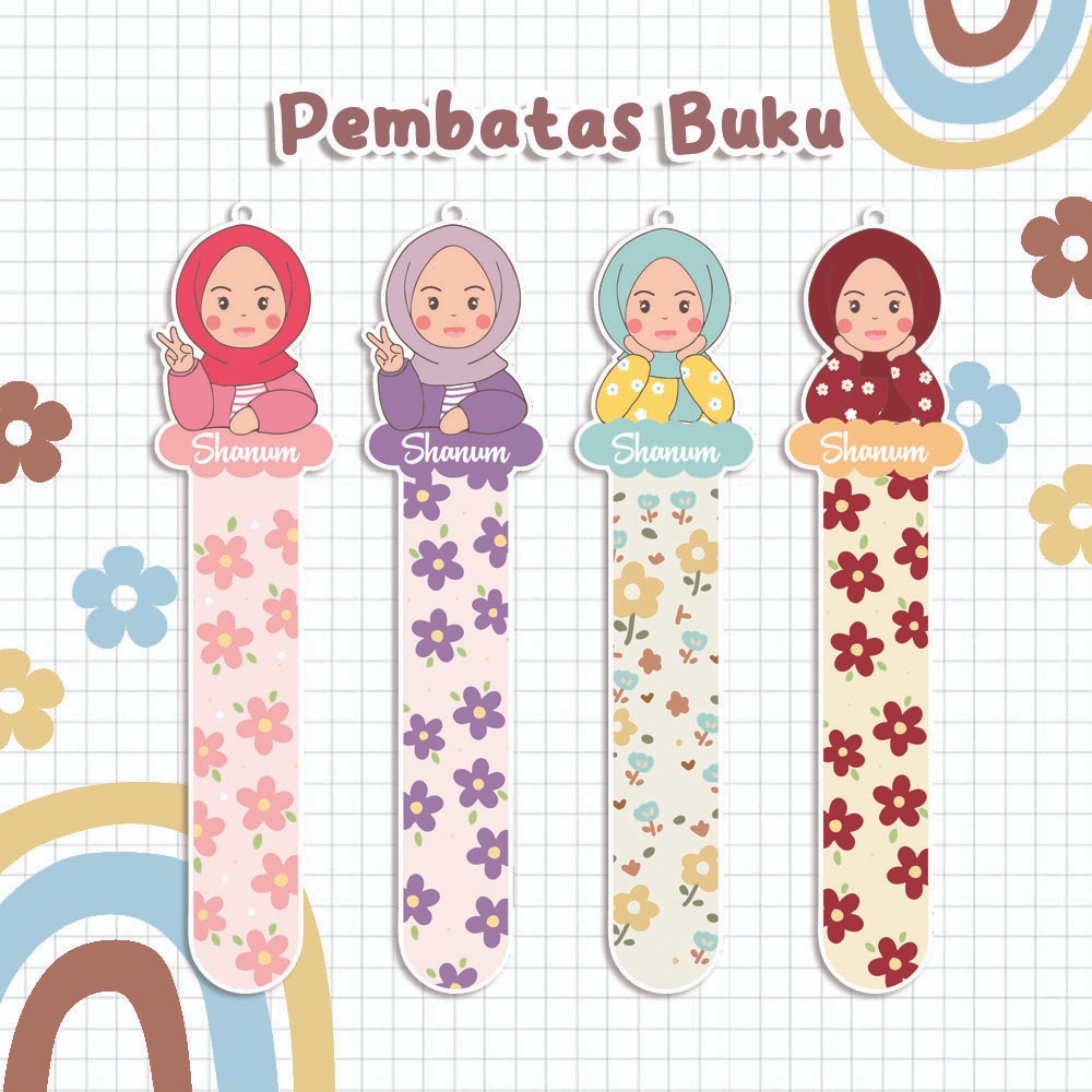 

PEMBATAS BUKU AKRILIK CUSTOM NAMA