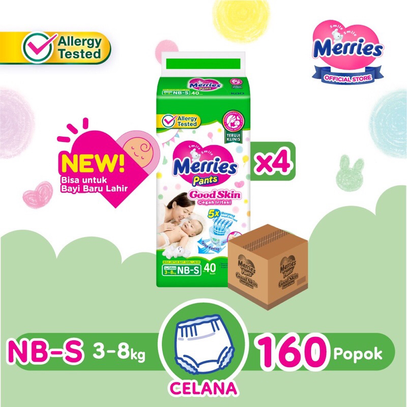 1Dus Merries Jumbo Pack Uk. S40 / M32 / L28 / XL 26 ( isi 4 pack / 1 Karton )