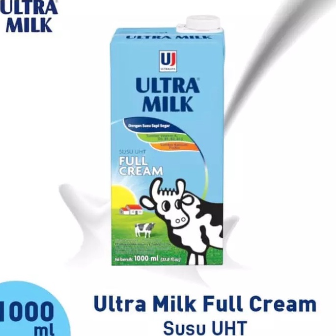 

[✽A59$] Ultra Milk Susu Ultra UHT Full Cream Coklat 1000 ml 1liter 1 lt Super Murah