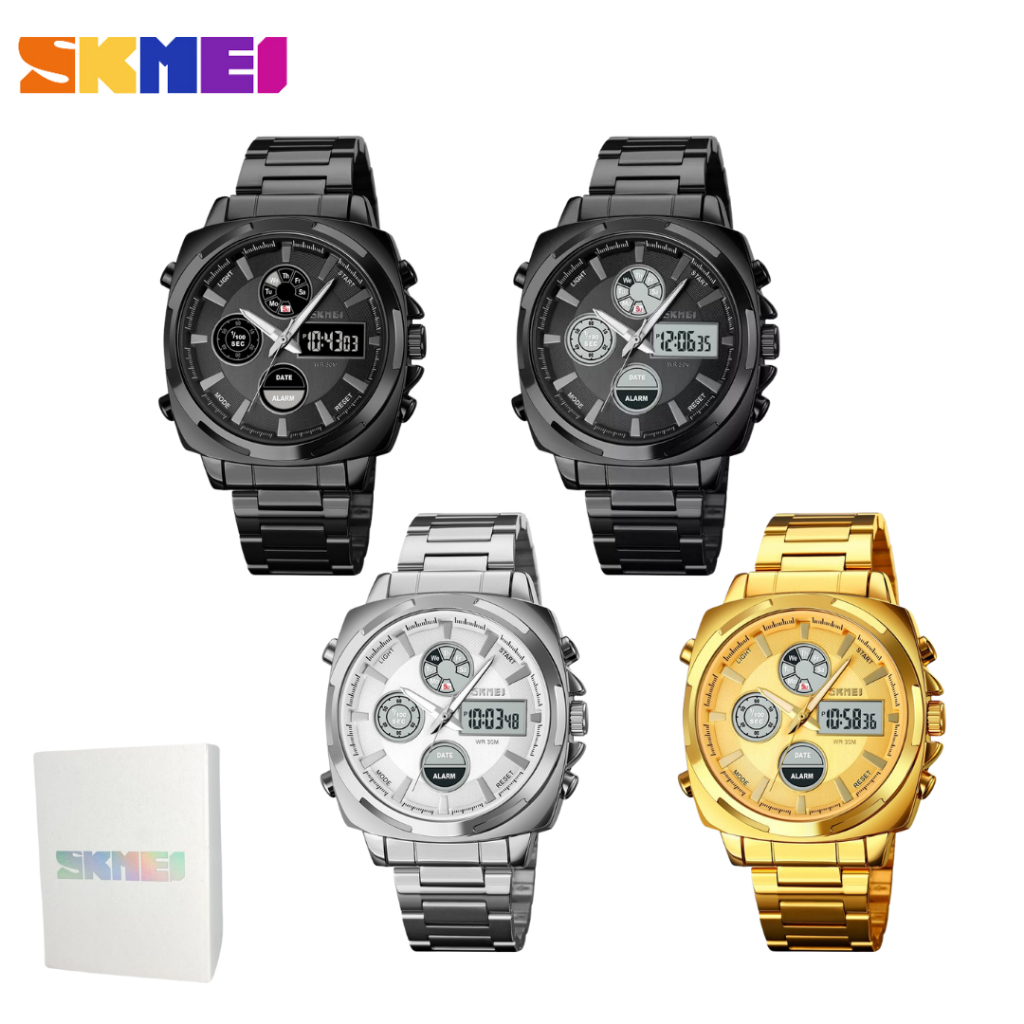 [COD] Jam Tangan Double Time Digital Analog SKMEI SK1673 / SK 1673 / SK-1673 Water resist / Tahan Ai