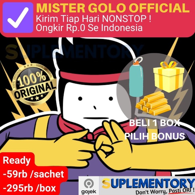 

[✉E21>] Mister Mr Golo Gingseng Ginseng Minuman Badan MurMer