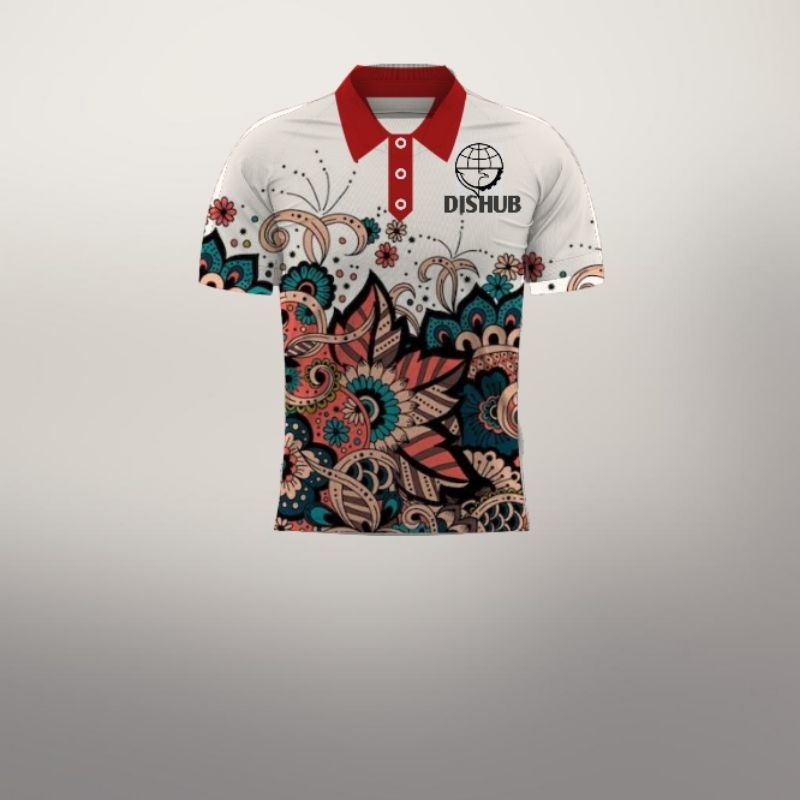 kaos jersey motif batik perhubungan