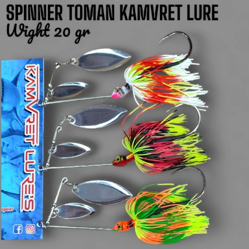 SPINNER TOMAN KAMVRET LURE 20 GRAM. umpan toman.