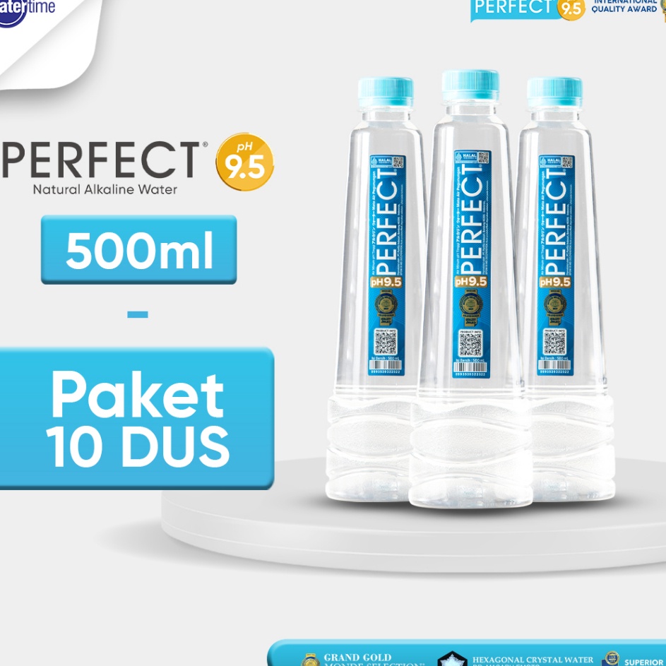 

[KODE HMVO9] Perfect Alkaline Water 500Ml minimal 10 Karton