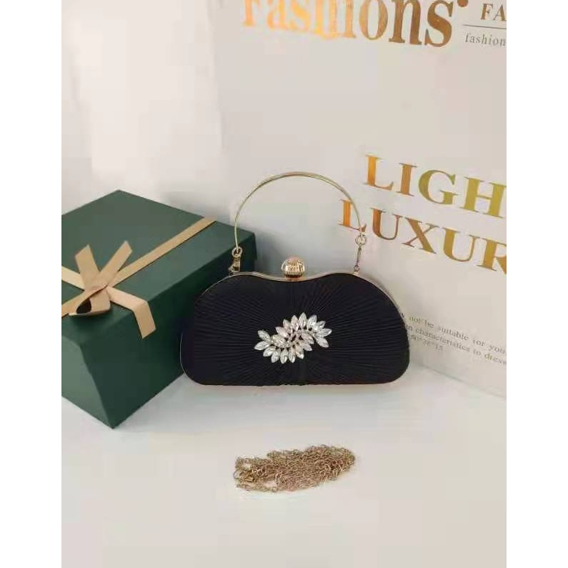 NEW MV_Marvelouz MV137643 tas Handbag pesta elegant ada tali rantai