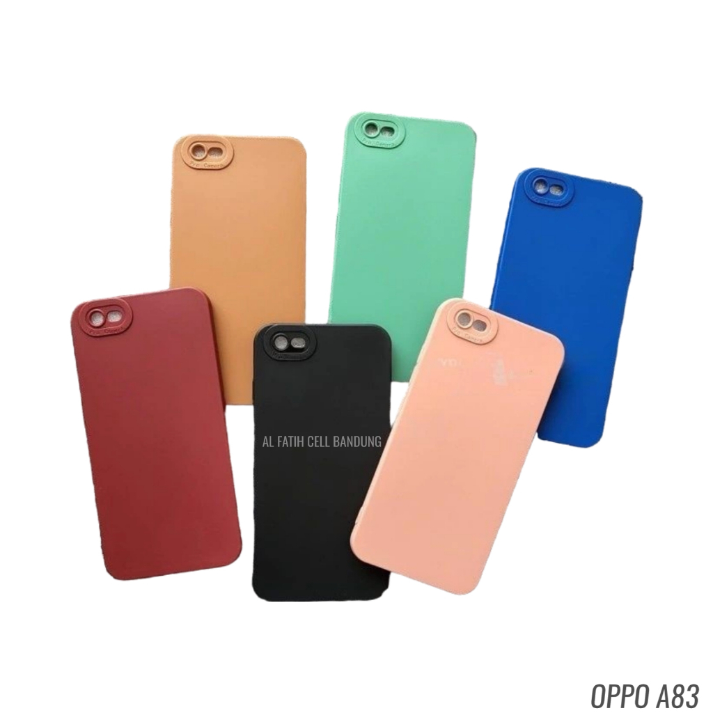 Case Oppo A83 Softcase Pro Camera - Candy Case - Casing Macaron - Case Polos