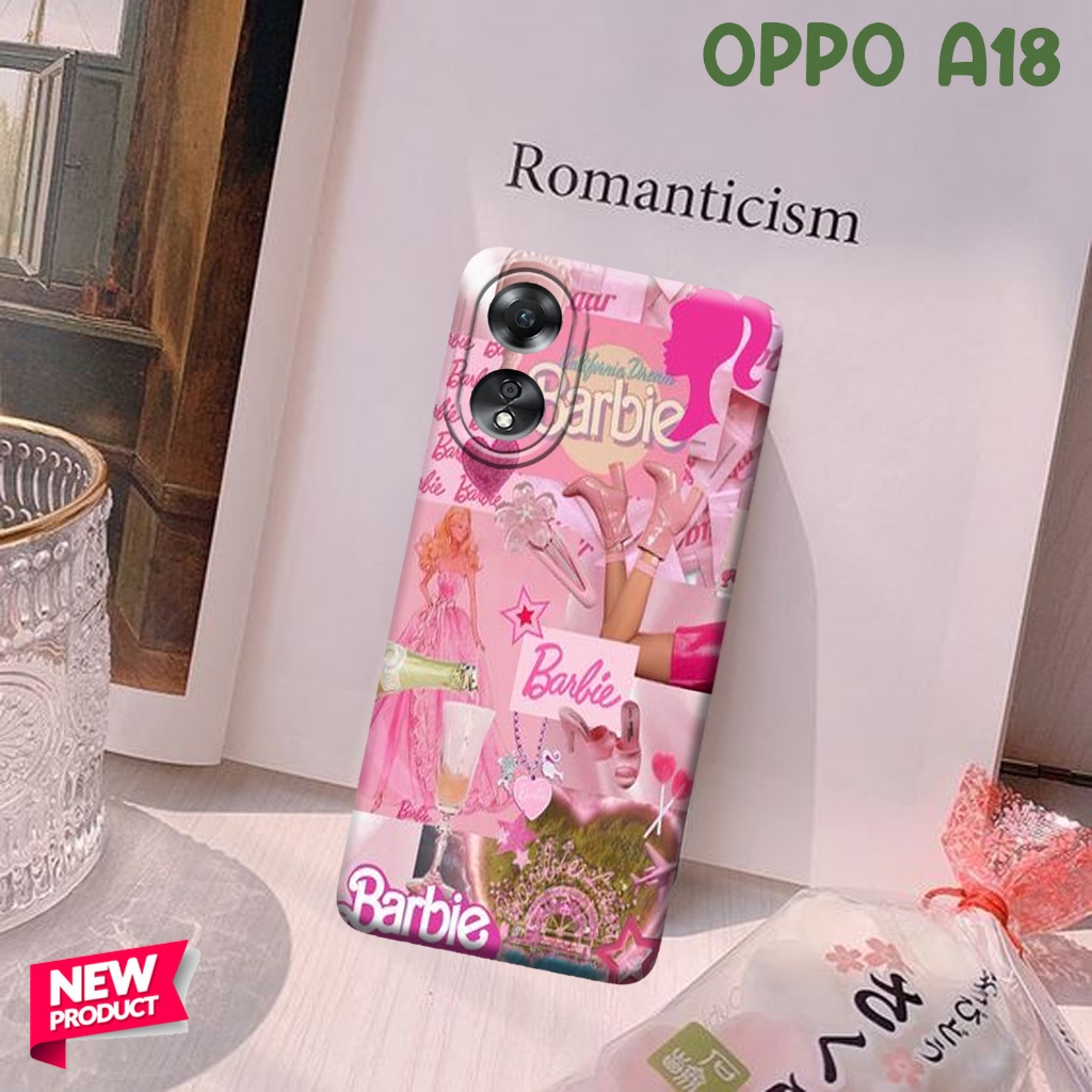 Case Case OPPO A18  Case Motif BARBIE Softcase Hardcase 3D Full Printing Softcase Case Doff Case Ful