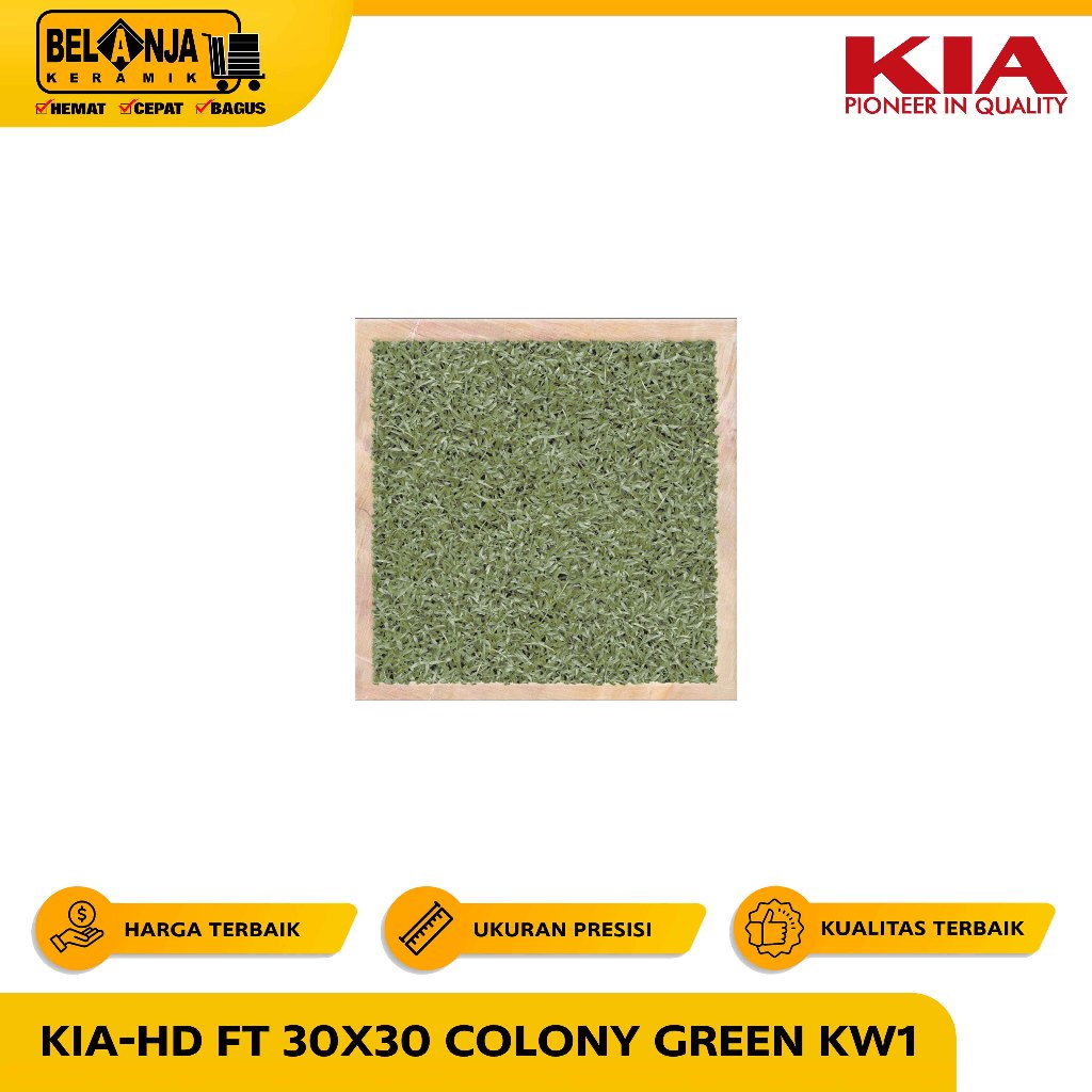 KIA-HD Keramik Lantai 30x30 Colony Green Kw1