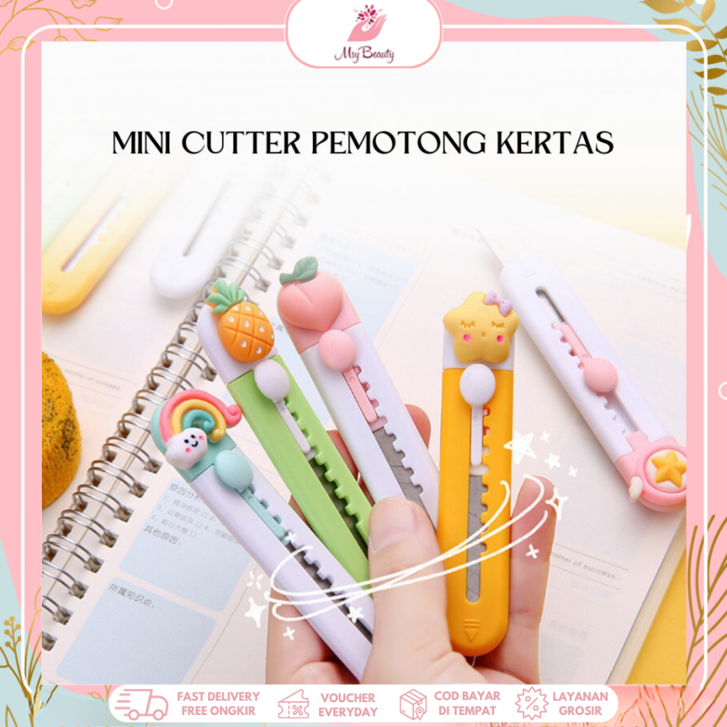 

MSY Cutter Mini / Pisau Mini / Silet Bentuk Karakter lucu Travel Size /Cat Pawn Cutter Lucu /Pisau Unpacking Kecil Pisau