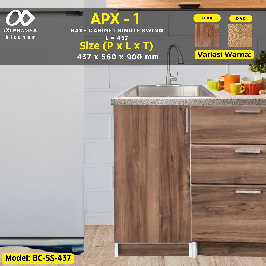 ALPHAMAX Kitchen APX-1 Kitchen Set Lemari Kabinet Dapur Bawah