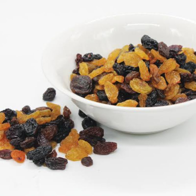 

Mixed Raisin 250gram / Kismis Campur Hitam & Kuning / Buah Kismis Kering