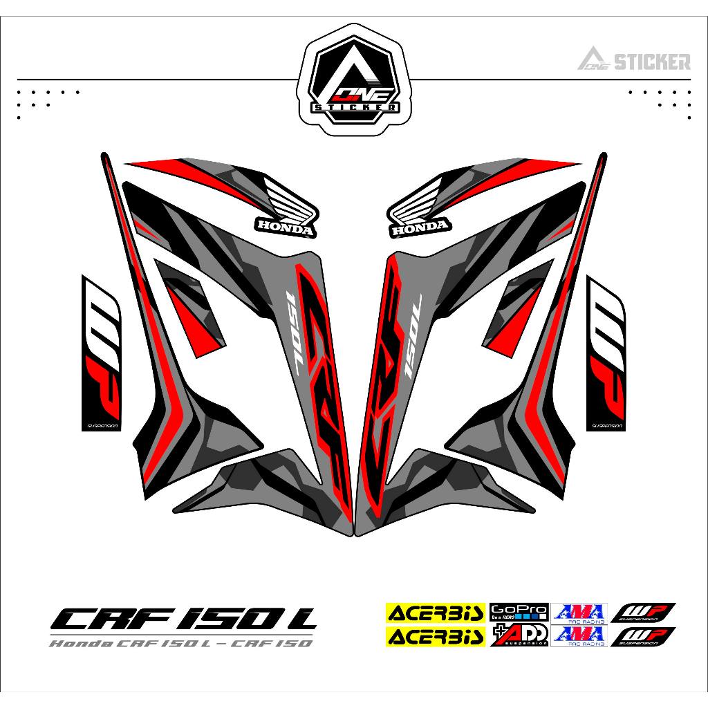 STRIPING HONDA CRF150 L MOTIF 5 / CRF150L / STIKER / STRIPING CRF150
