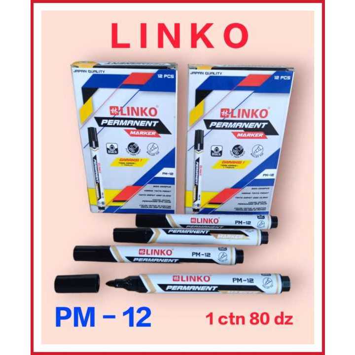 

1 lusin Spidol Permanent Linko PM-12
