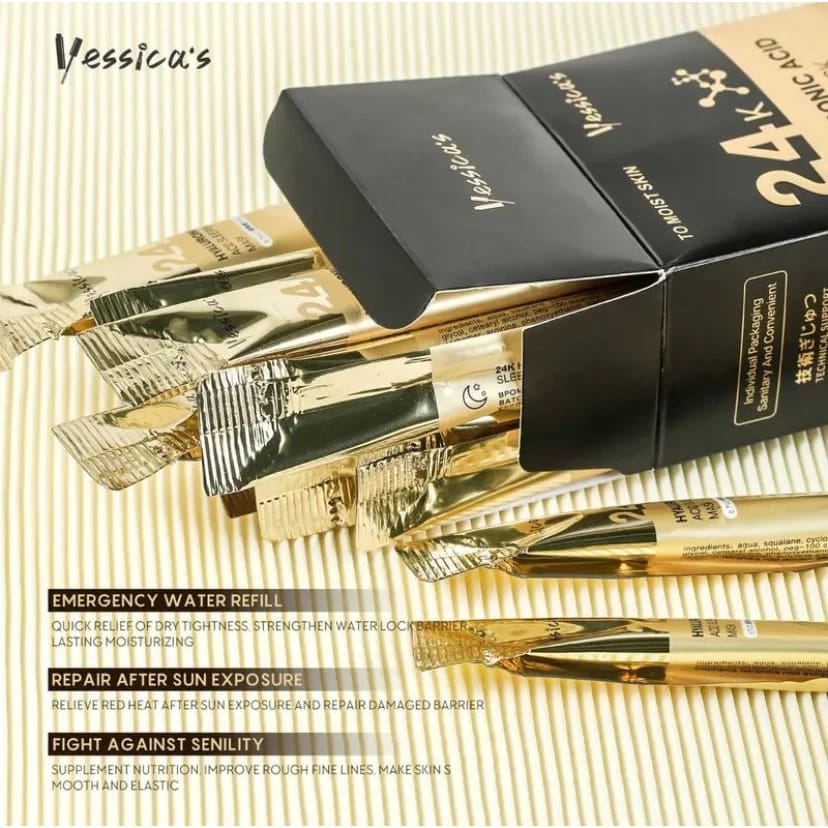 ‼️READY‼️YESSICA'S SLEEPING MASK - YESSICA'S HYALURONIC ACID SLEEPING MASK- YESSICA'S 24K