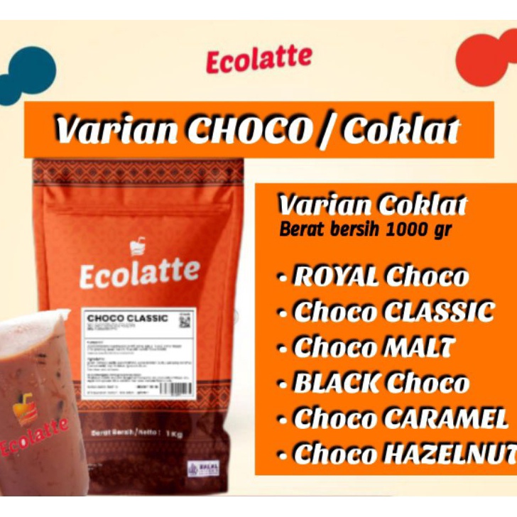 

[KODE 78RUY] varian CHOCO Ecolatte_serbukminuman_powderdrink