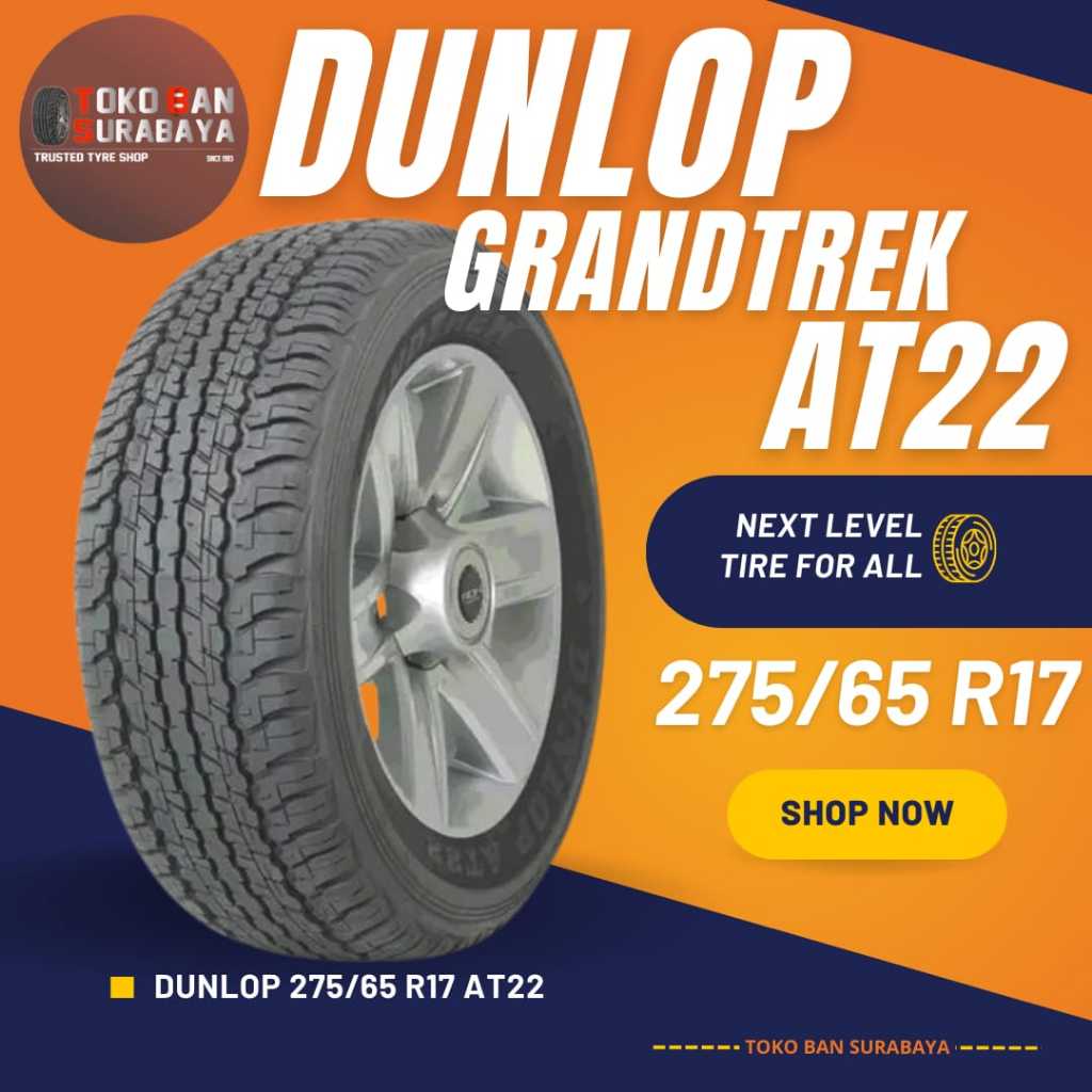 Ban Dunlop DL 275/65 R17 275/65R17 27565R17 27565 R17 275/65/17 R17 R 17 GRANDTREK AT22 AT 22