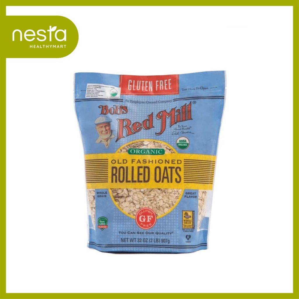 

Bob's Red Mill - Organic Old Fashioned Rolled Oats Gluten Free 907 g