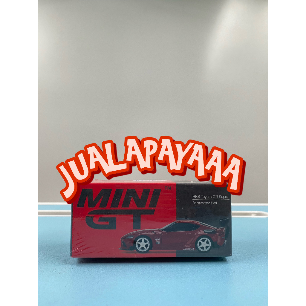 MINI GT TOYOTA SUPRA GR RED 265 MINI GT 265 TOYOTA SUPRA GR MK5 MINI GT 265 SUPRA GR HKS