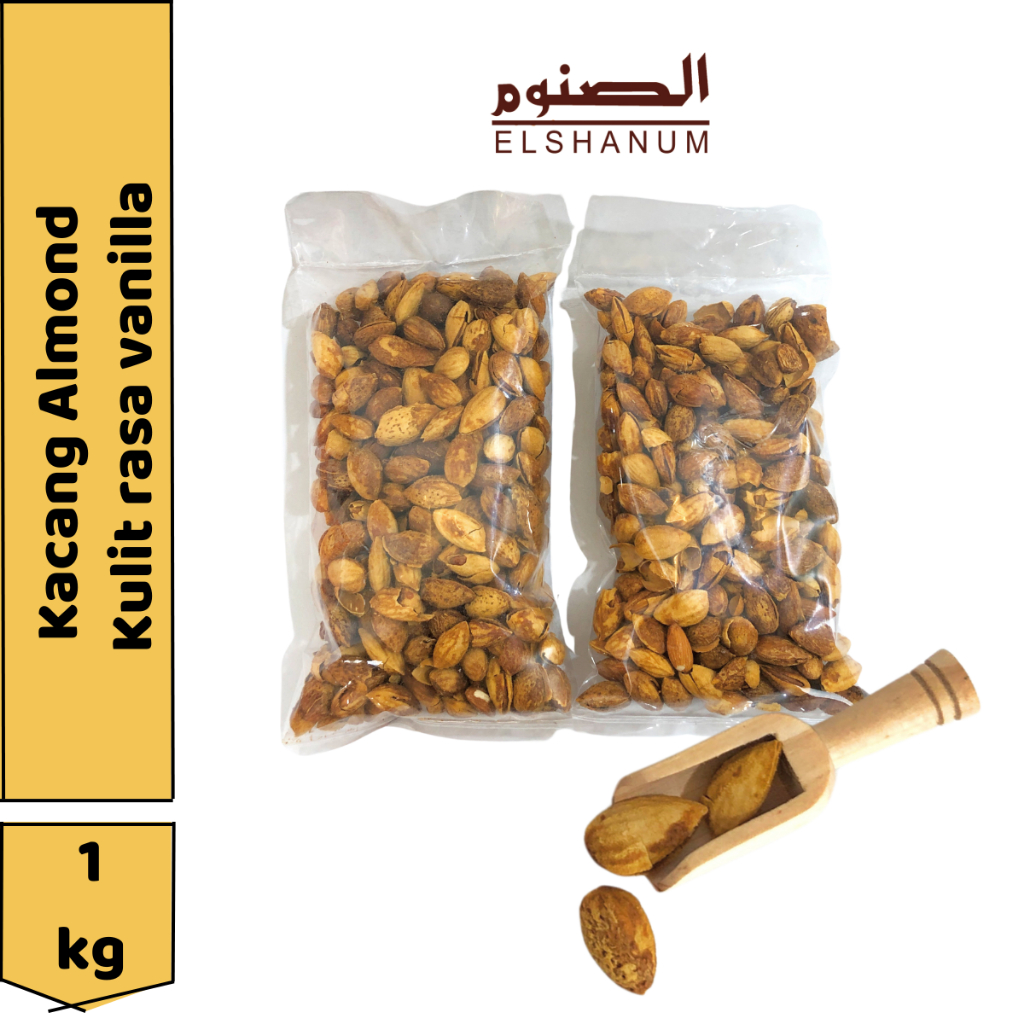 

KACANG ALMOND 1 kg / KACANG ALMOND PANGGANG / KACANG ARAB / KACANG ALMOND VANILLA