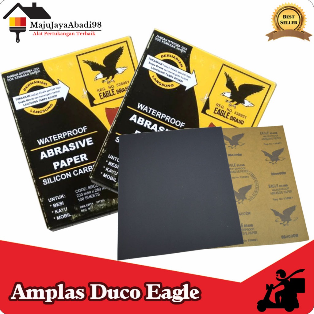 Eagle Amplas Duco / Kasar Halus / Professional Sandpaper Waterproof / Abrasive Paper / Paper Silicon