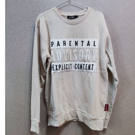 CN sweater pria Advisory size on tag M warna cream